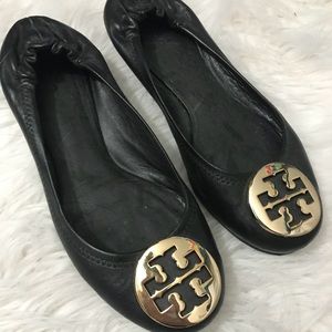 Tory Burch Reva Flats - Black Size 6.5